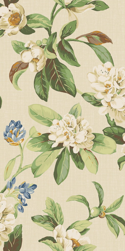 Live Artfully Green Peel & Stick Wallpaper
