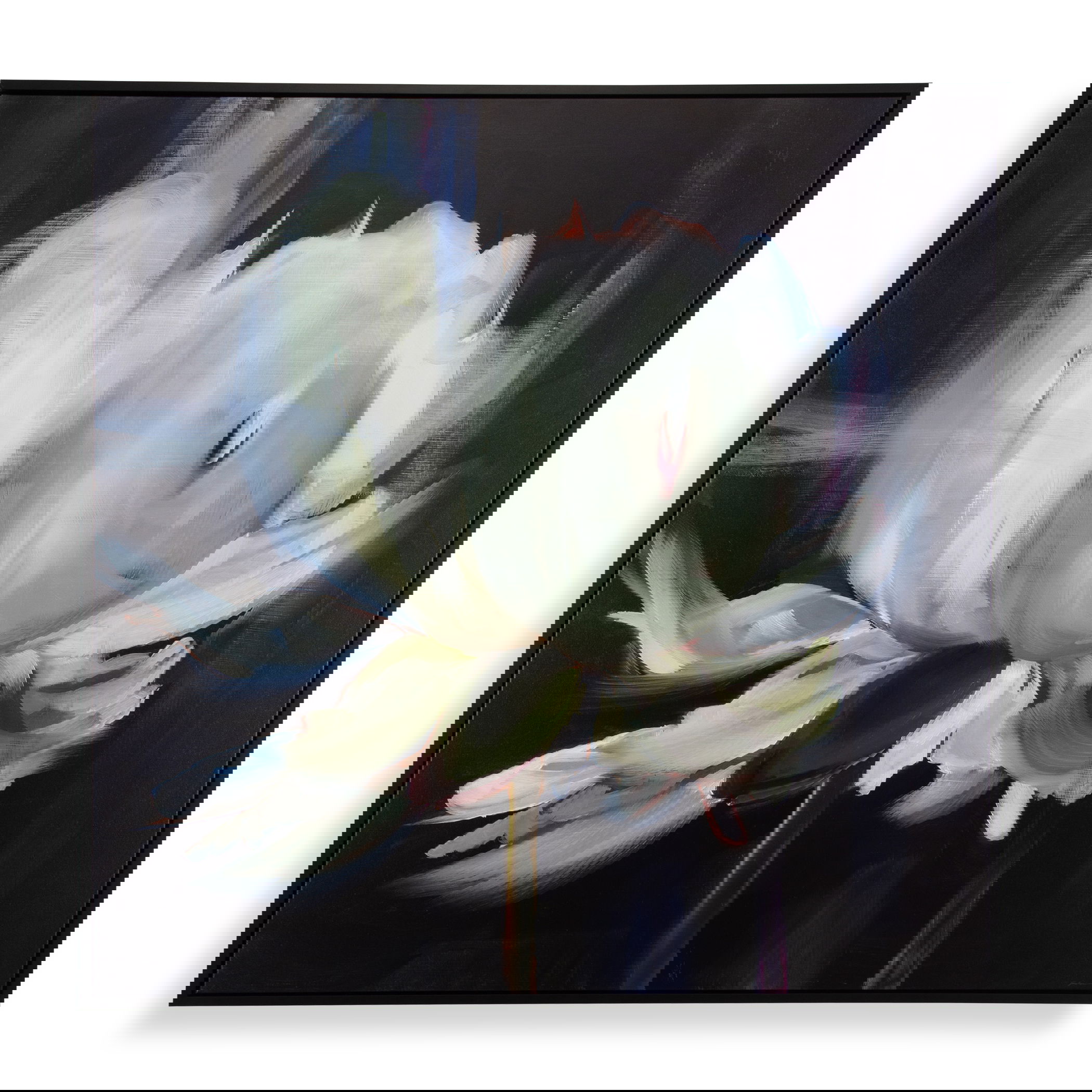Peony Framed Floral Art large image 