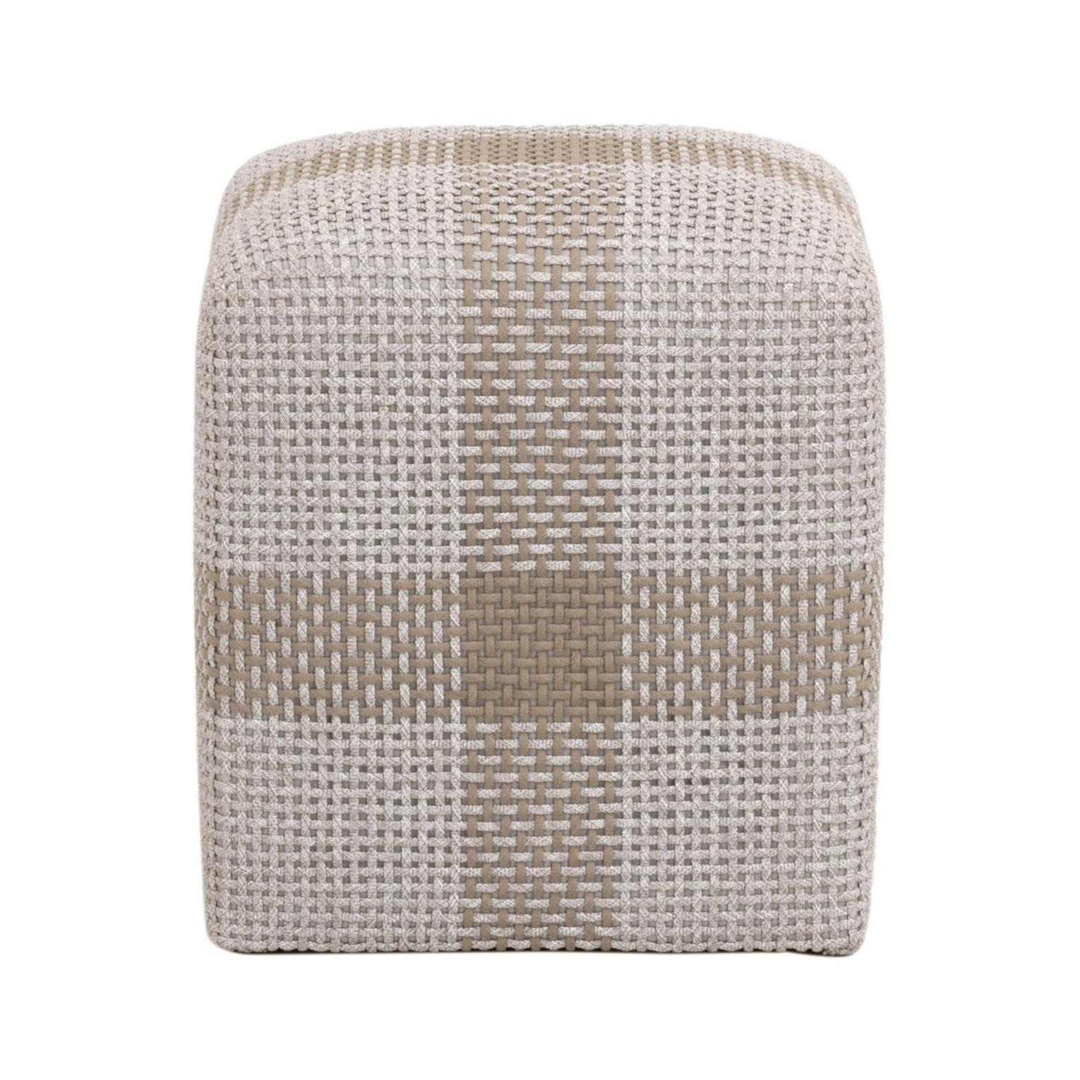Cross Accent Cube, Ottoman by Essentials for Living, 18" width x 19" height x 18" depth View 1