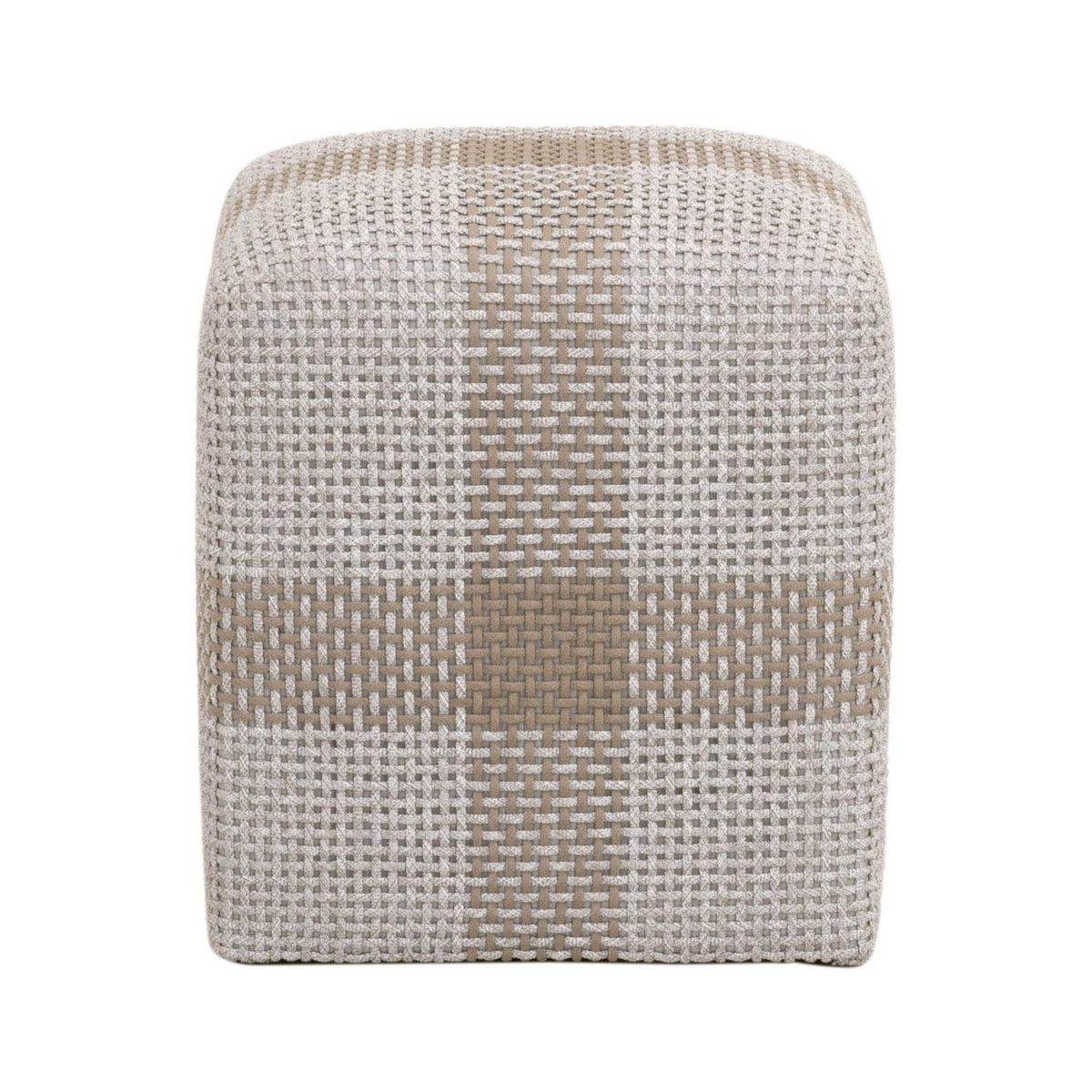 Cross Accent Cube, Ottoman by Essentials for Living, 18" width x 19" height x 18" depth View 1