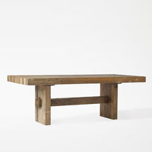 Online Designer Combined Living/Dining Emmerson(R) 87" Rectangle Dining Table, Rustic Natural