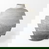 Blume 10H Off-White with Gray Textured Vase, by Mercana, 8.27" length x 8.27" width x 10.24" height thumbnail 4