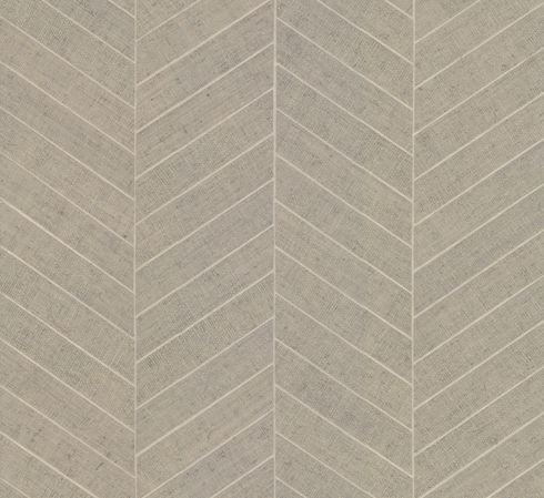 Atelier Herringbone Off White Wallpaper