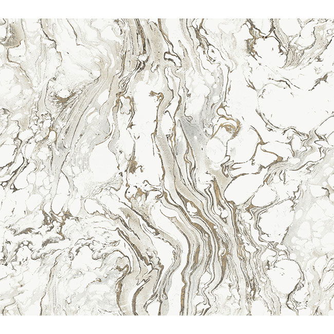 Polished Marble Black & White Wallpaper large image 