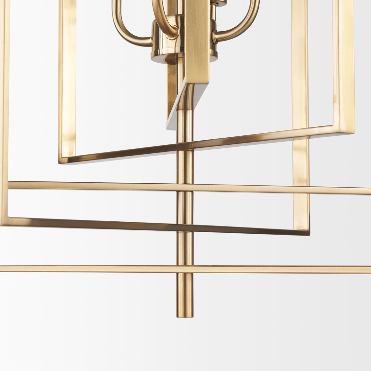Colleen Antiqued Gold Metal 4-Light Chandelier, by Mercana, 23.62" length x 23.62" width x 29.92" height View 8
