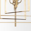Colleen Antiqued Gold Metal 4-Light Chandelier, by Mercana, 23.62" length x 23.62" width x 29.92" height thumbnail 8