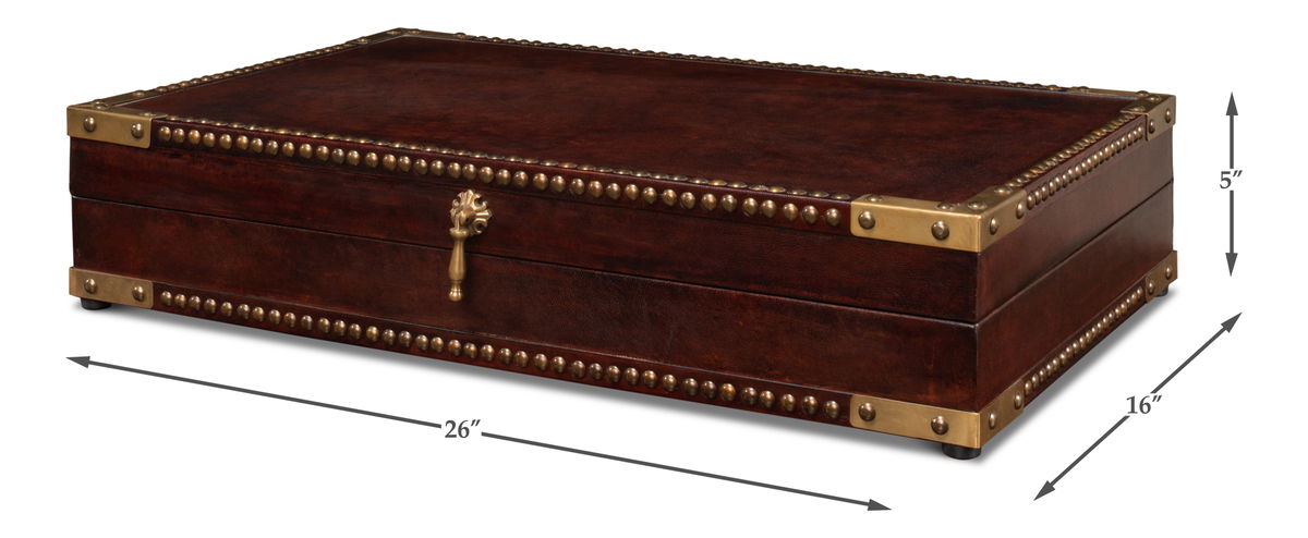 Winchester Box, by Sarreid, 1'4" length x 2'2" width x 5" height View 13