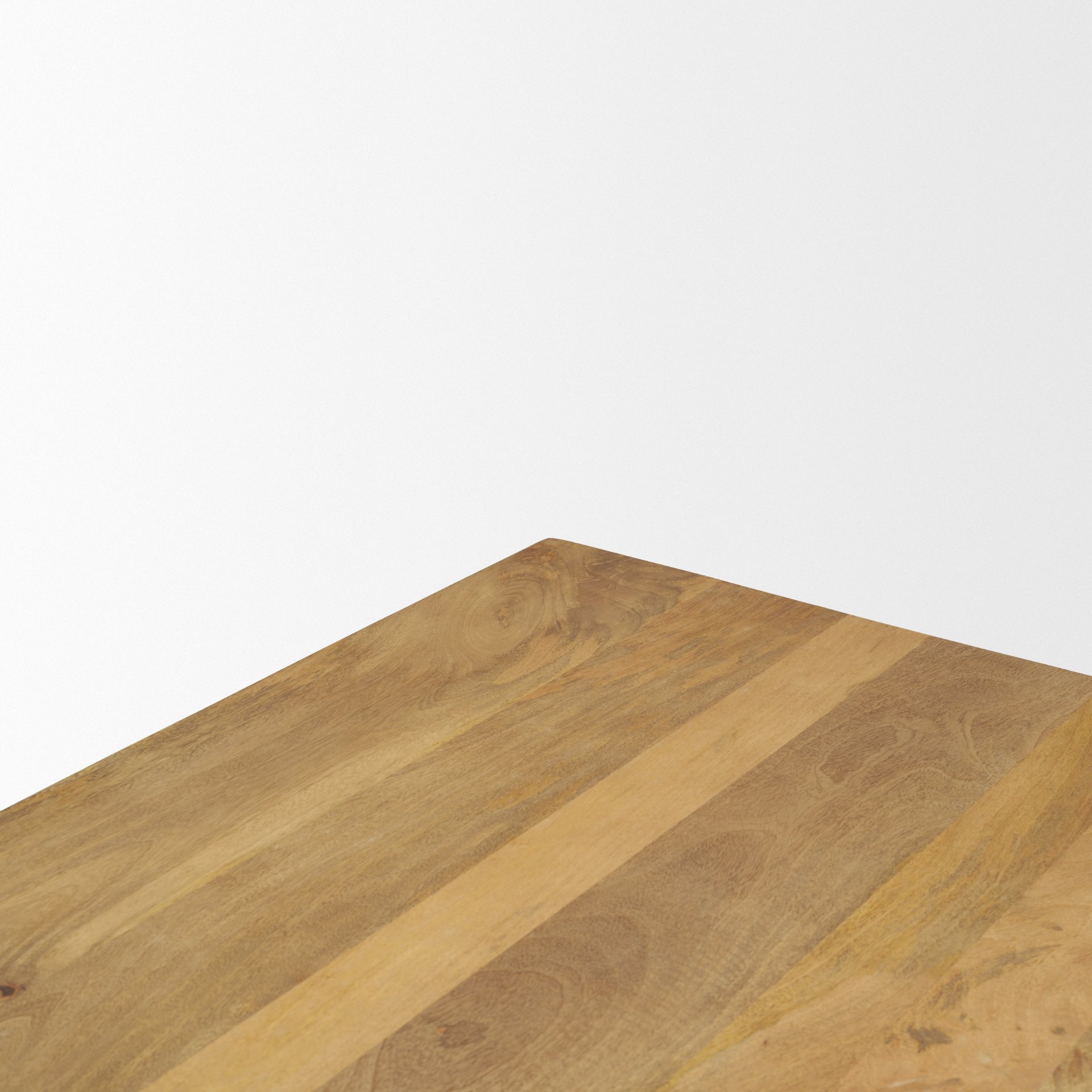 Viktor 55'L Light Brown Solid Wood Coffee Table, by Mercana, 55" length x 30" width x 17" height View 7