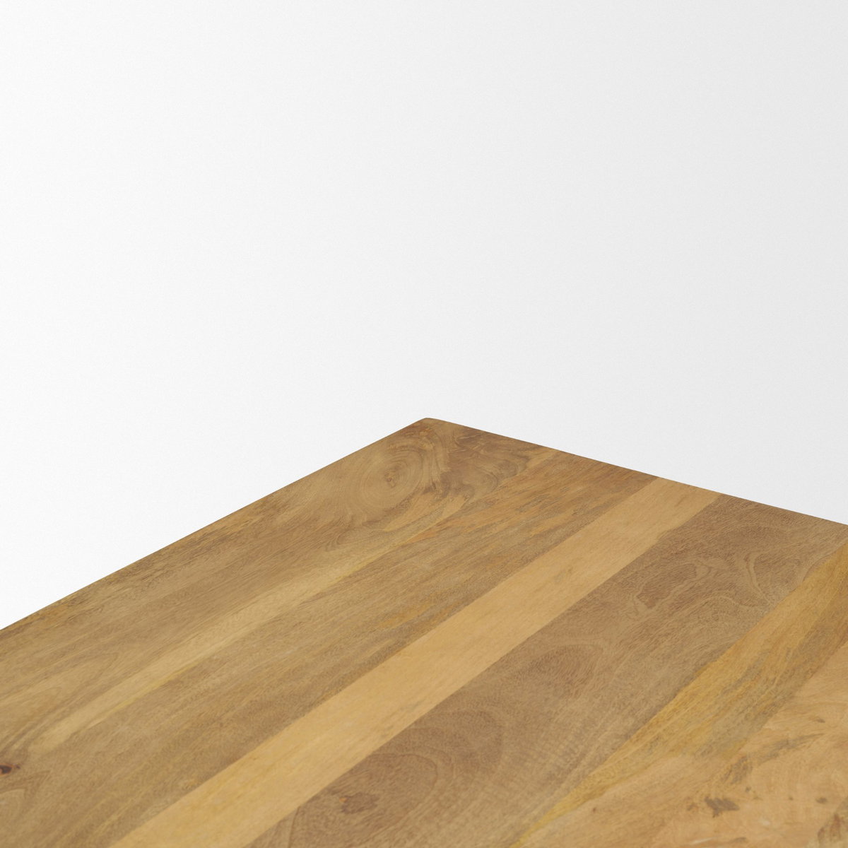 Viktor 55'L Light Brown Solid Wood Coffee Table, by Mercana, 55" length x 30" width x 17" height View 7