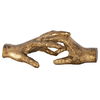 Hold My Hand Gold Sculpture thumbnail 4