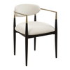 Moxie White Dining Arm Chair, Dining Chair by Uttermost, 22" width x 30.5" height x 23.5" depth thumbnail 4