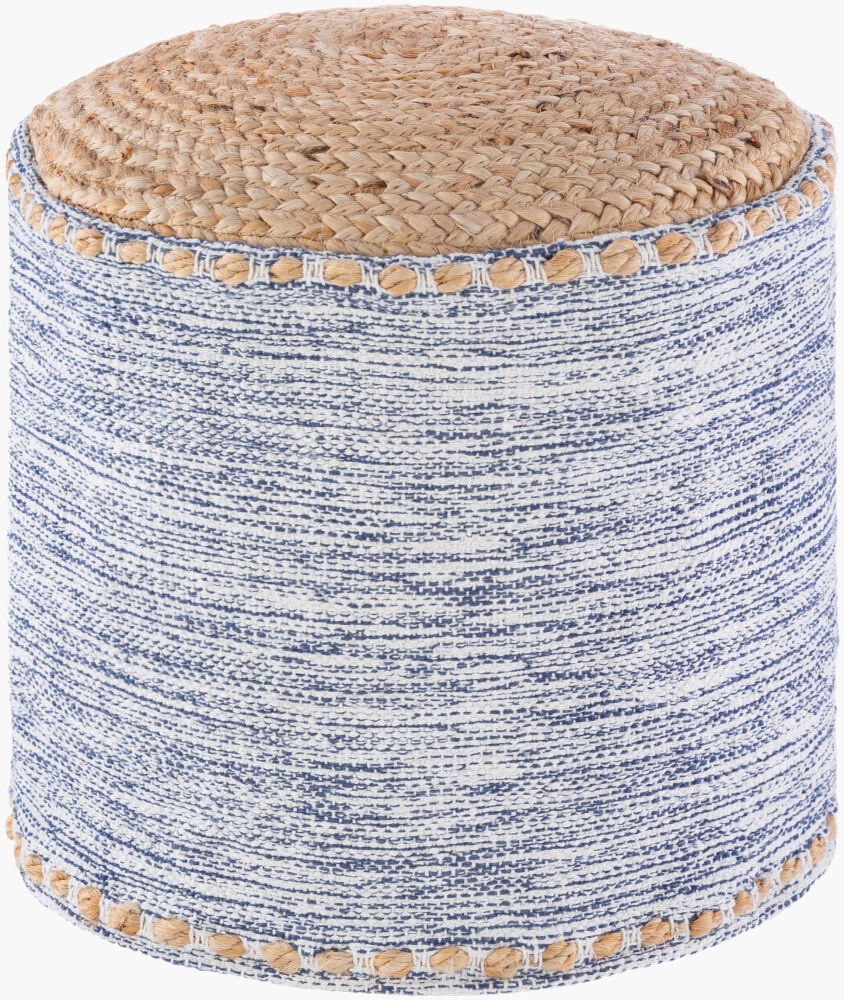 Kai Pouf, Ottoman by Surya, 18" width x 16" height