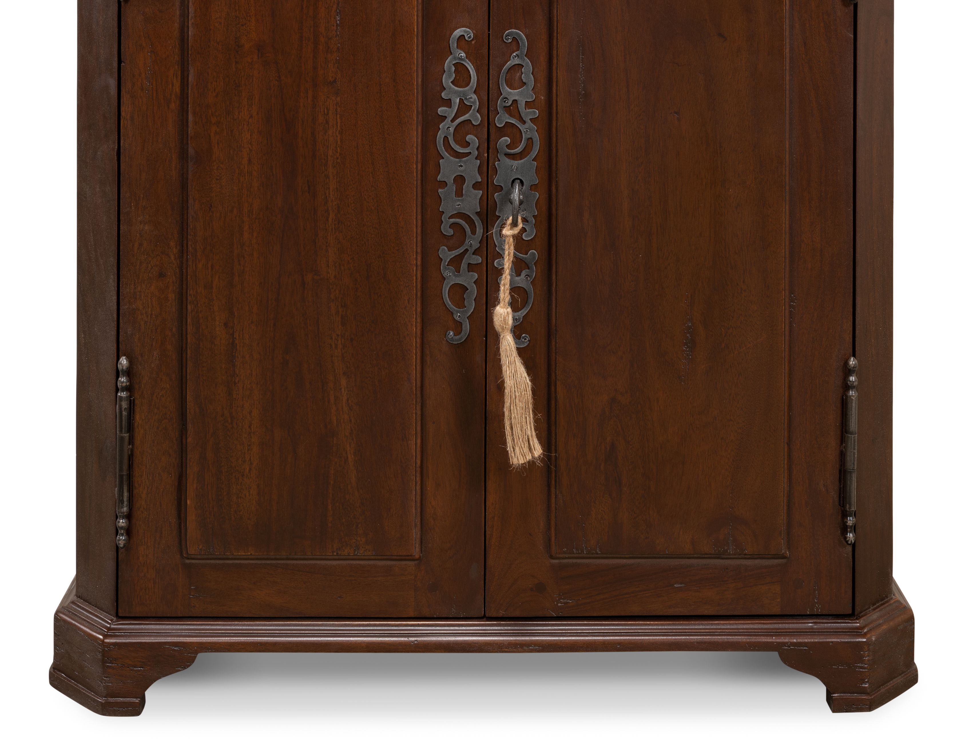 Austrian Hall Cabinet, Walnut, Cabinets & Sideboard by Sarreid, 26" length x 7" width x 35" height View 8