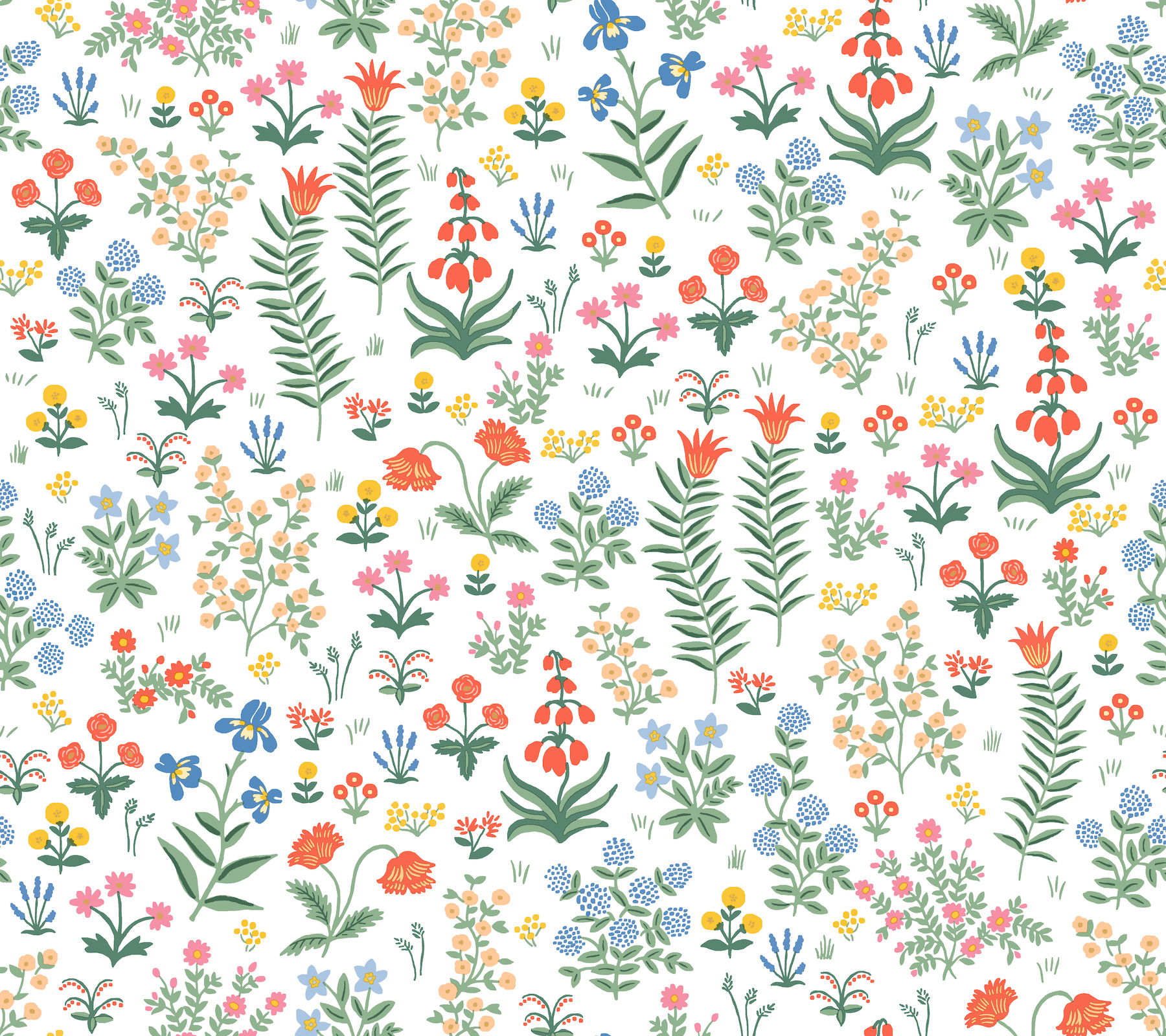 Menagerie Garden Rose Multicolor Peel & Stick Wallpaper large image 
