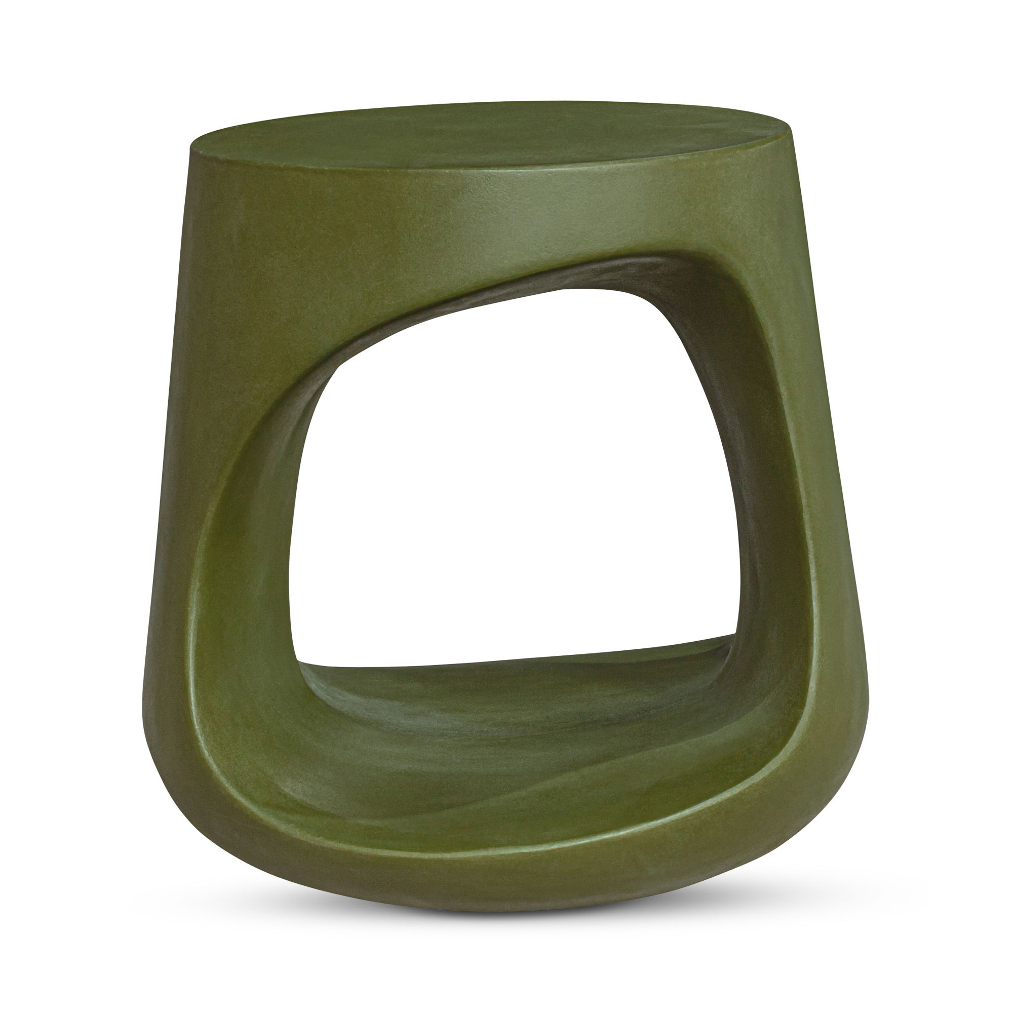 Rothko Outdoor Stool Green, Outdoor Chair by Moe's Home, 1'5.75" width x 1'5.75" height x 1'5.5" depth View 1