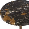 Karnes Dark Marble Drink Table, Side & End Table by Uttermost, 10" width x 23" height x 10" depth thumbnail 3