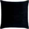 Cotton Velvet Lumbar Pillow Down, Decorative Pillow by Surya, 13" length x 20" width thumbnail