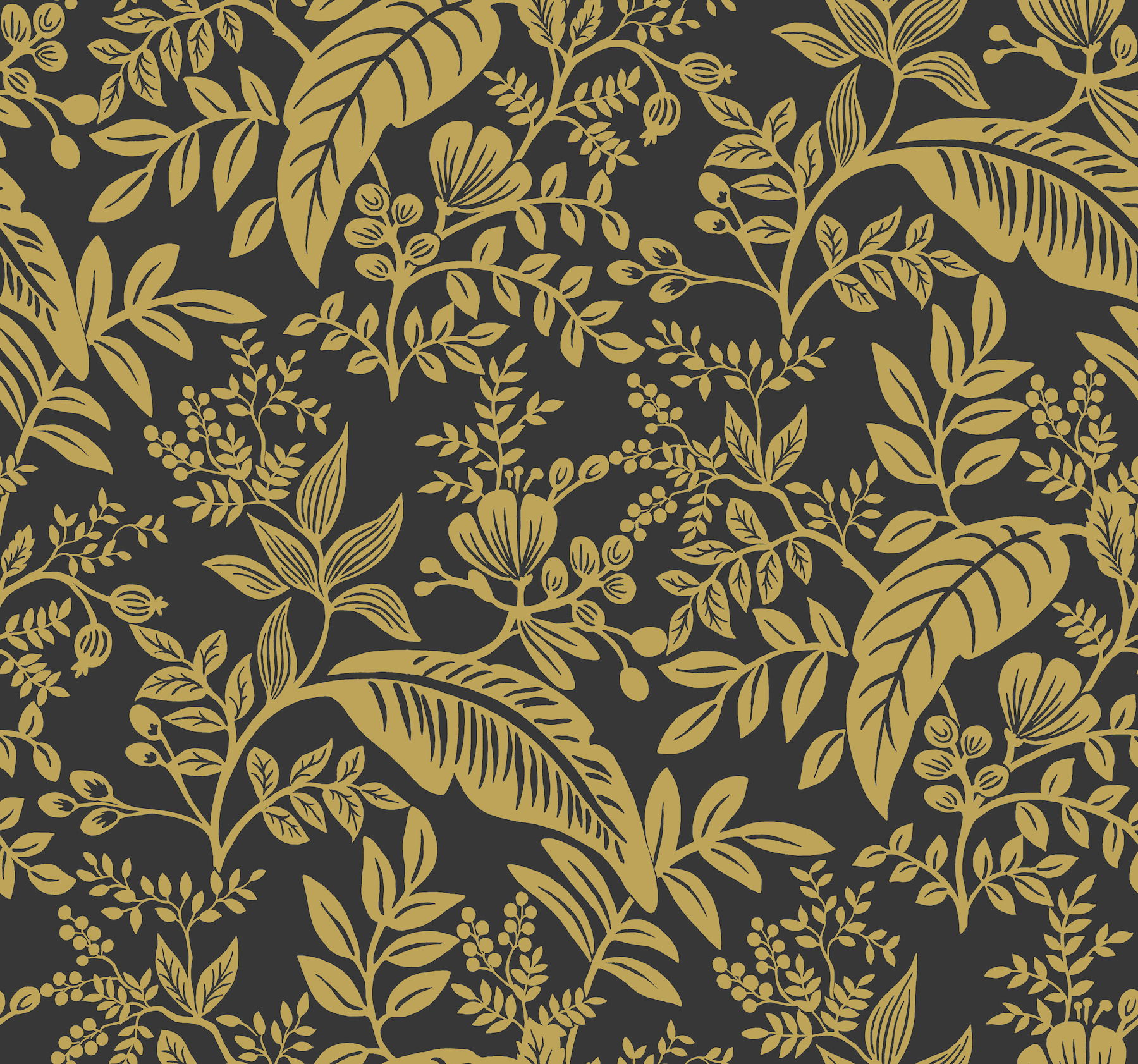 Canopy Gold & Black Wallpaper large image 