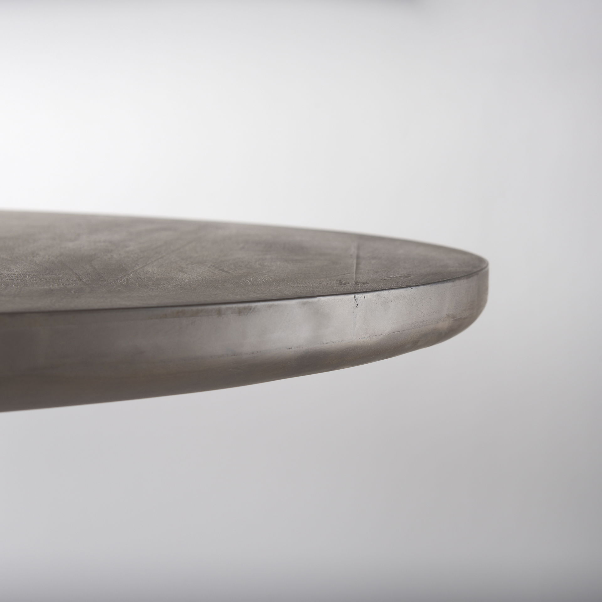 Terra 60L x 60W x 30H Dark Brown Wood Round Fluted Dining Table, by Mercana, 60" length x 60" width x 30" height View 8