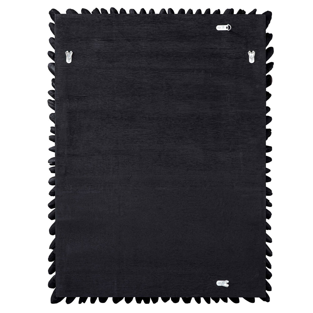 Bahama Black Wood Wall Decor, Sculptural Wall Art by Uttermost, 39.37" width x 29.5" height x 1.4" depth View 7