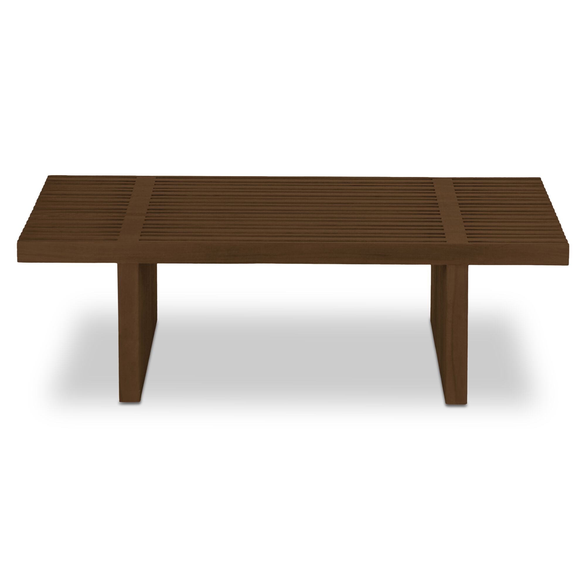 Fletcher Outdoor Coffee Table Brown, Outdoor Table by Moe's Home, 4'2" width x 1'3" height x 2'8.25" depth View 4