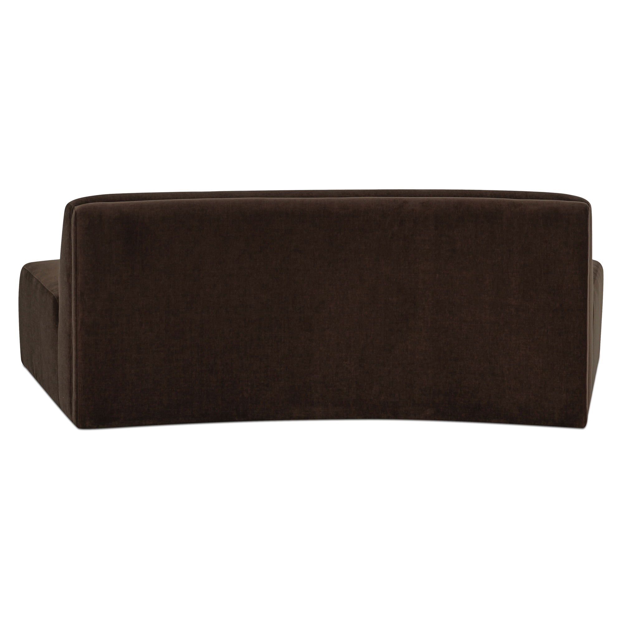 Naomi Convex Sofa Dark Brown, Sectional Sofa by Moe's Home, 80.7" width x 28.3" height x 39" depth View 5