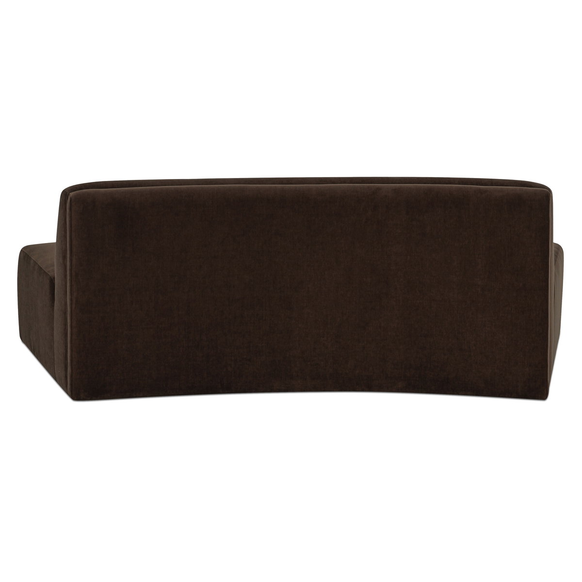Naomi Convex Sofa Dark Brown, Sectional Sofa by Moe's Home, 80.7" width x 28.3" height x 39" depth View 5