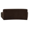 Naomi Convex Sofa Dark Brown, Sectional Sofa by Moe's Home, 80.7" width x 28.3" height x 39" depth thumbnail 5