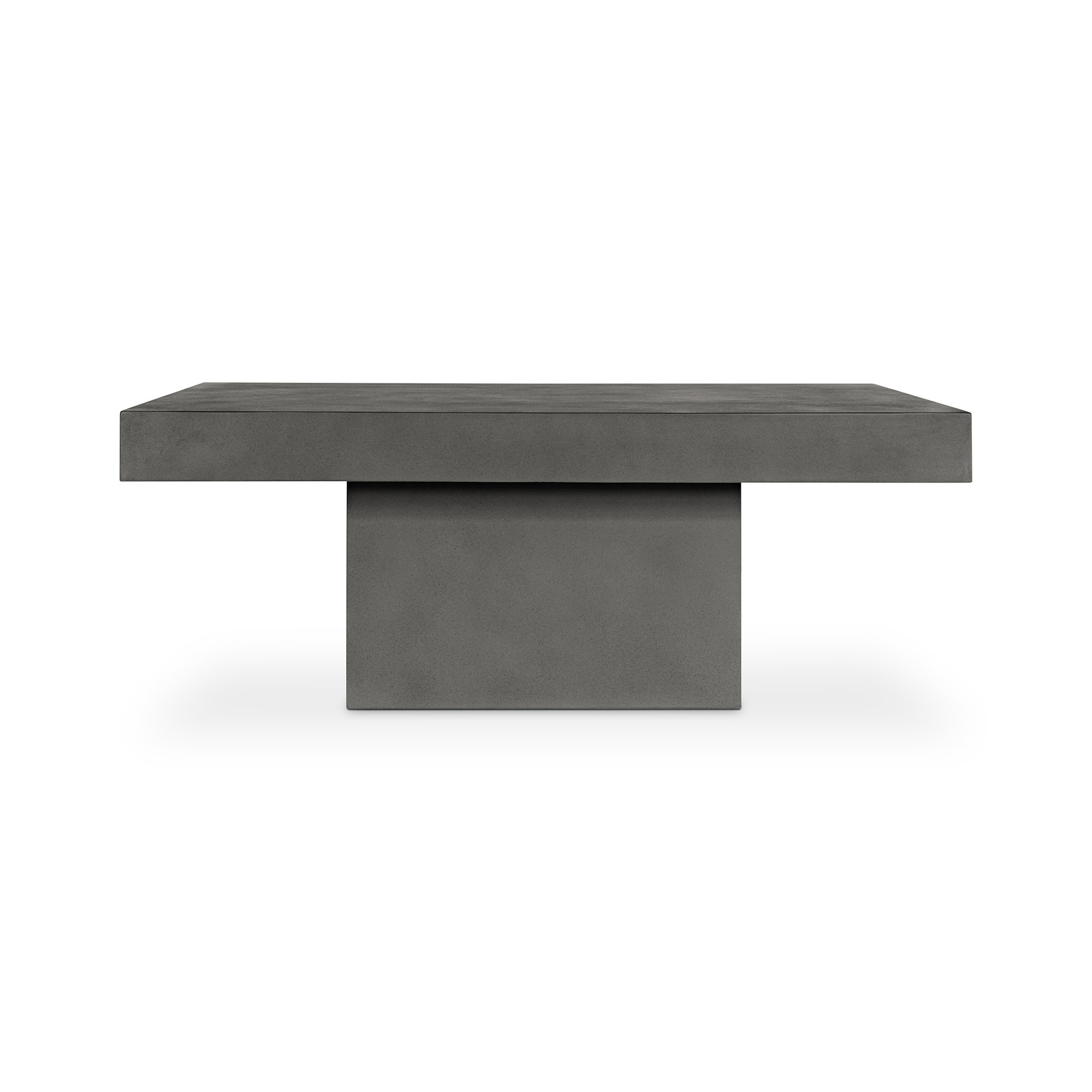 Maxima Outdoor Coffee Table Dark Grey, by Moe's Home, 47" width x 18.5" height x 31.5" depth View 1