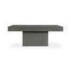 Maxima Outdoor Coffee Table Dark Grey, by Moe's Home, 47" width x 18.5" height x 31.5" depth thumbnail 1
