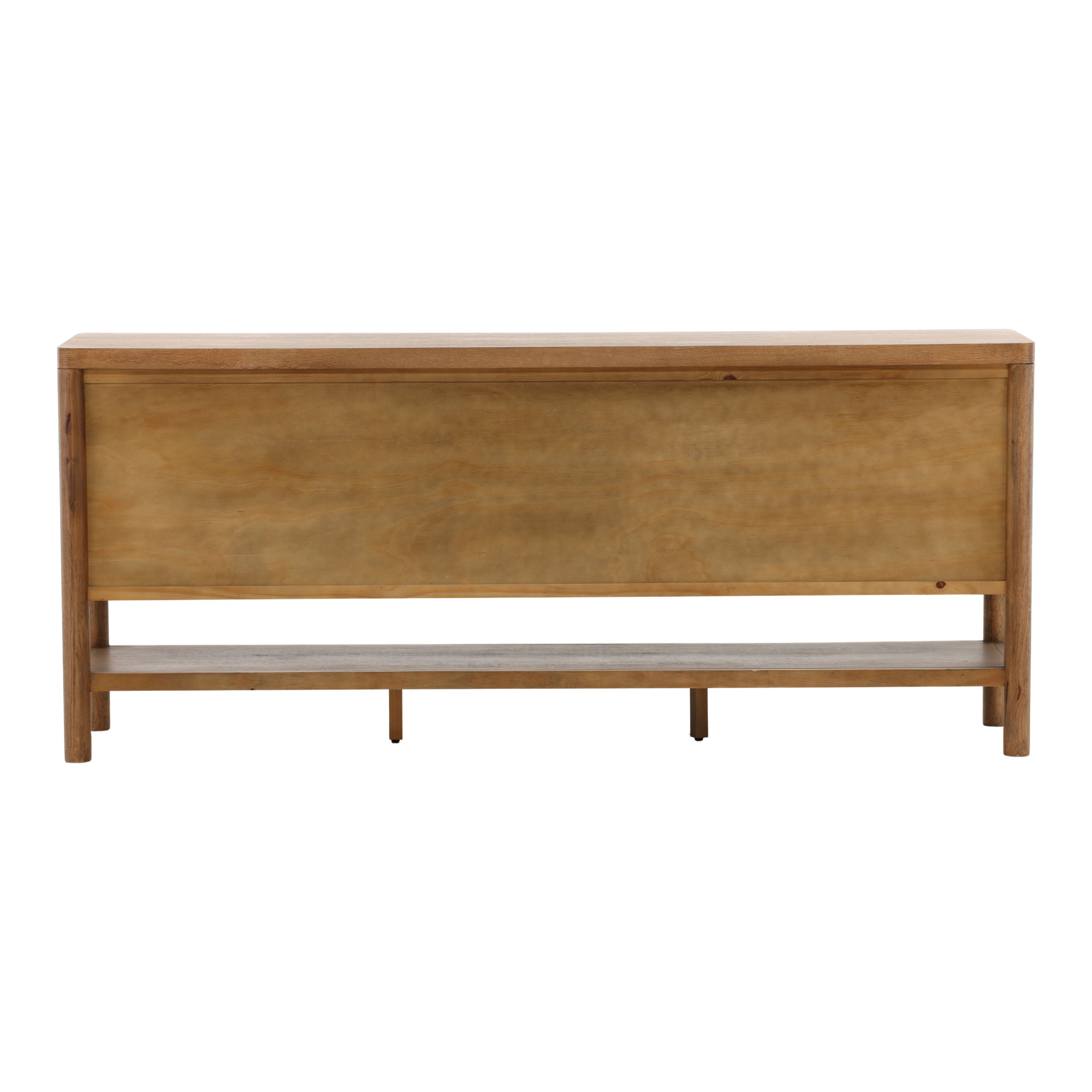 Estrada Sideboard Dark Brown, Sideboards & Buffet by Dovetail, 84" width x 36.25" height x 18" depth View 4