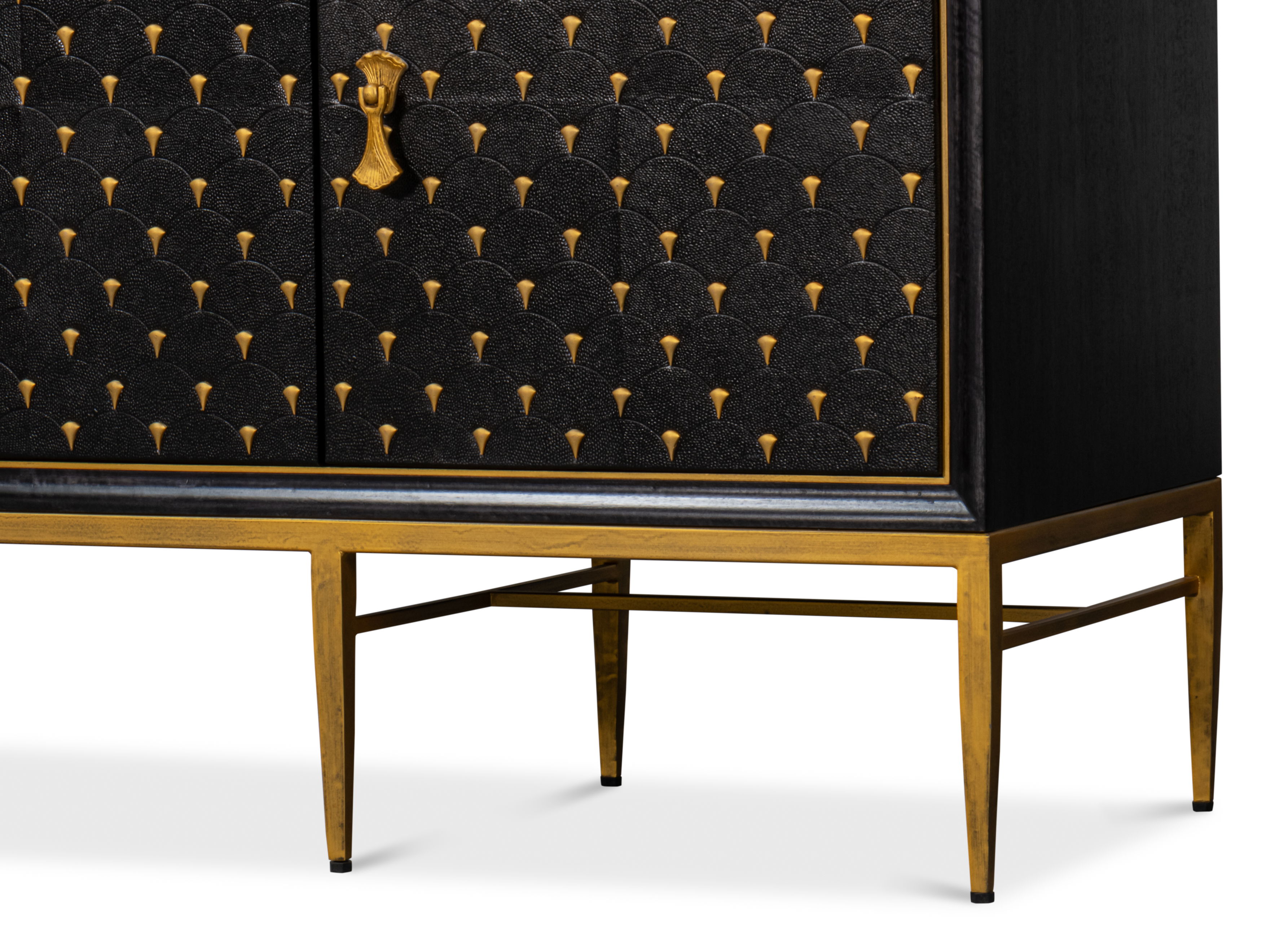 Palisade Shagreen Credenza, Black large image 