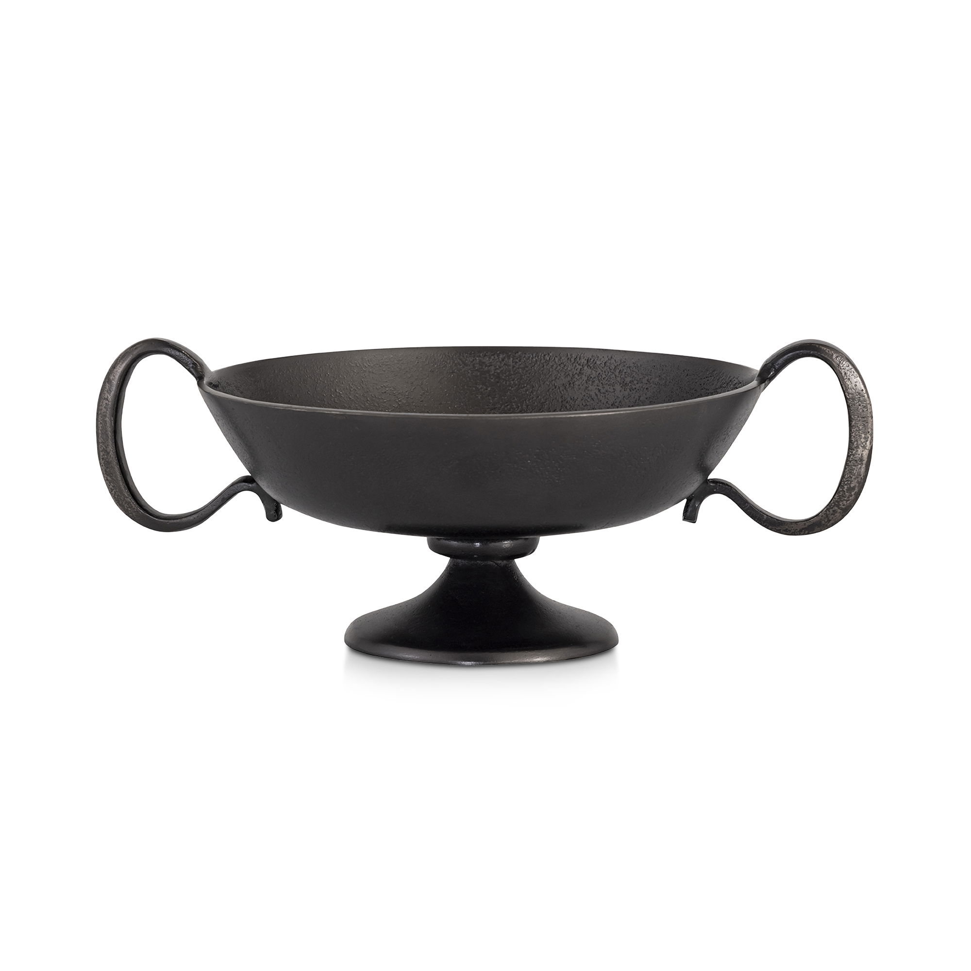 Floris Decorative Bowl Black Cast Aluminum, by Moe's Home, 14" width x 5.25" height x 10" depth View 1