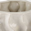 Vahn Sculptural Cream Glazed Decorative Ceramic Bowl, Vase by Mercana, 14.37" length x 14.37" width x 9.25" height thumbnail 6