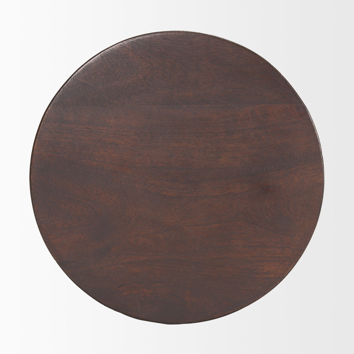 Odessa Dark Brown Wood Accent Table, Side & End Table by Mercana, 12" length x 12" width x 17.5" height View 6