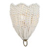 Biddeford 1 Light White Beaded Sconce, Ceiling Light by Uttermost, 10" width x 14" height x 6" depth thumbnail 4