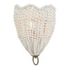 Biddeford 1 Light White Beaded Sconce, by Uttermost, 10" width x 14" height x 6" depth thumbnail 4
