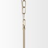 Britton Gold Metal with Clear Glass Globes 6-Light Chandelier thumbnail 8