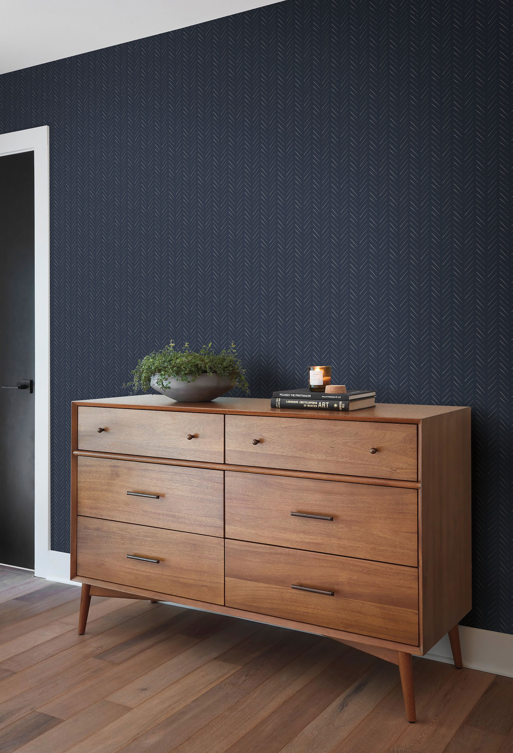 Magnolia Home Pick-Up Sticks Blue Peel & Stick Wallpaper large image 