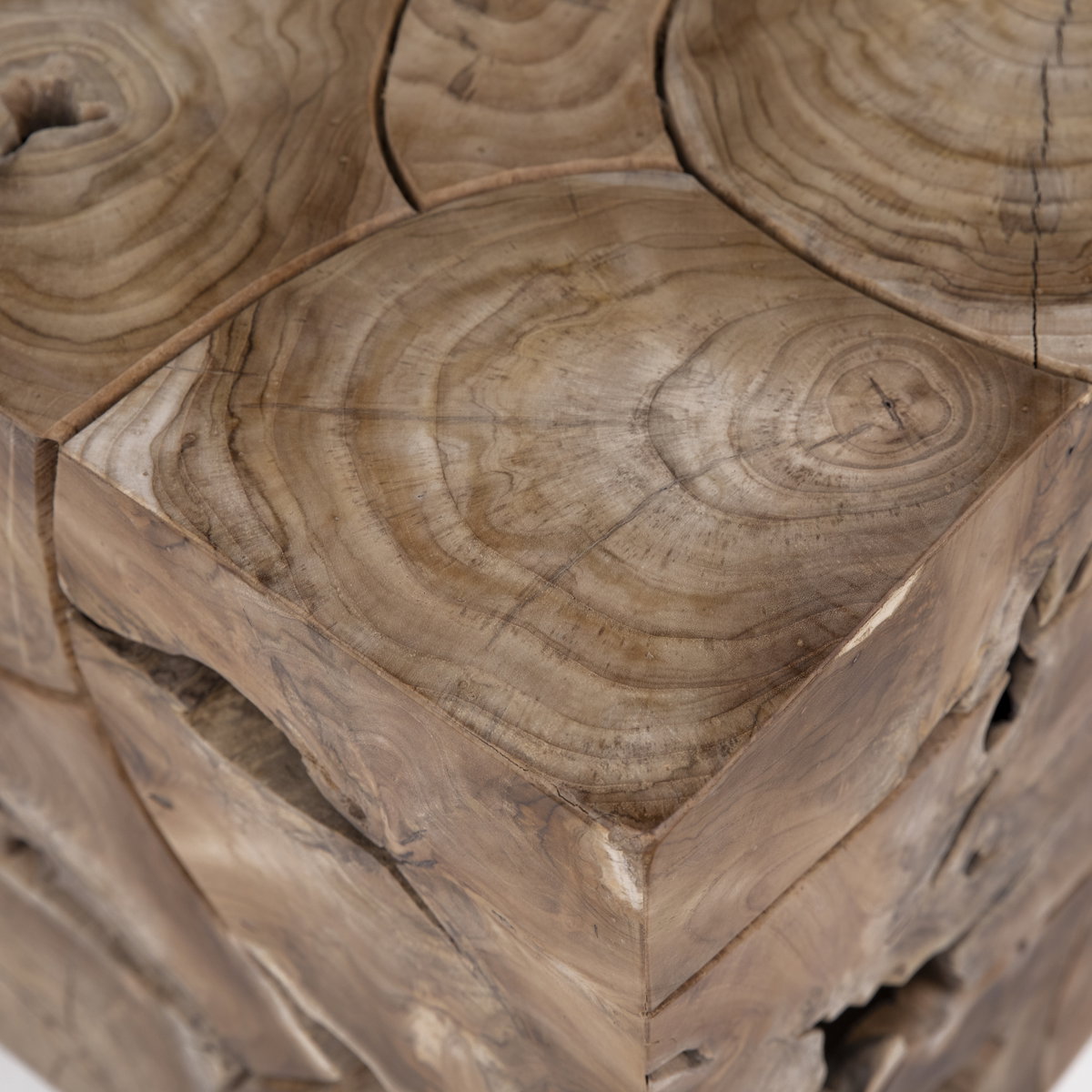 Briar Side Table Natural, Side & End Table by Dovetail, 17.9" width x 20.07" height x 17.9" depth View 2