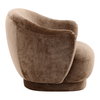 Cary Occasional Chair Brown, Accent Chair by Dovetail, 35" width x 31" height x 36" depth thumbnail 3