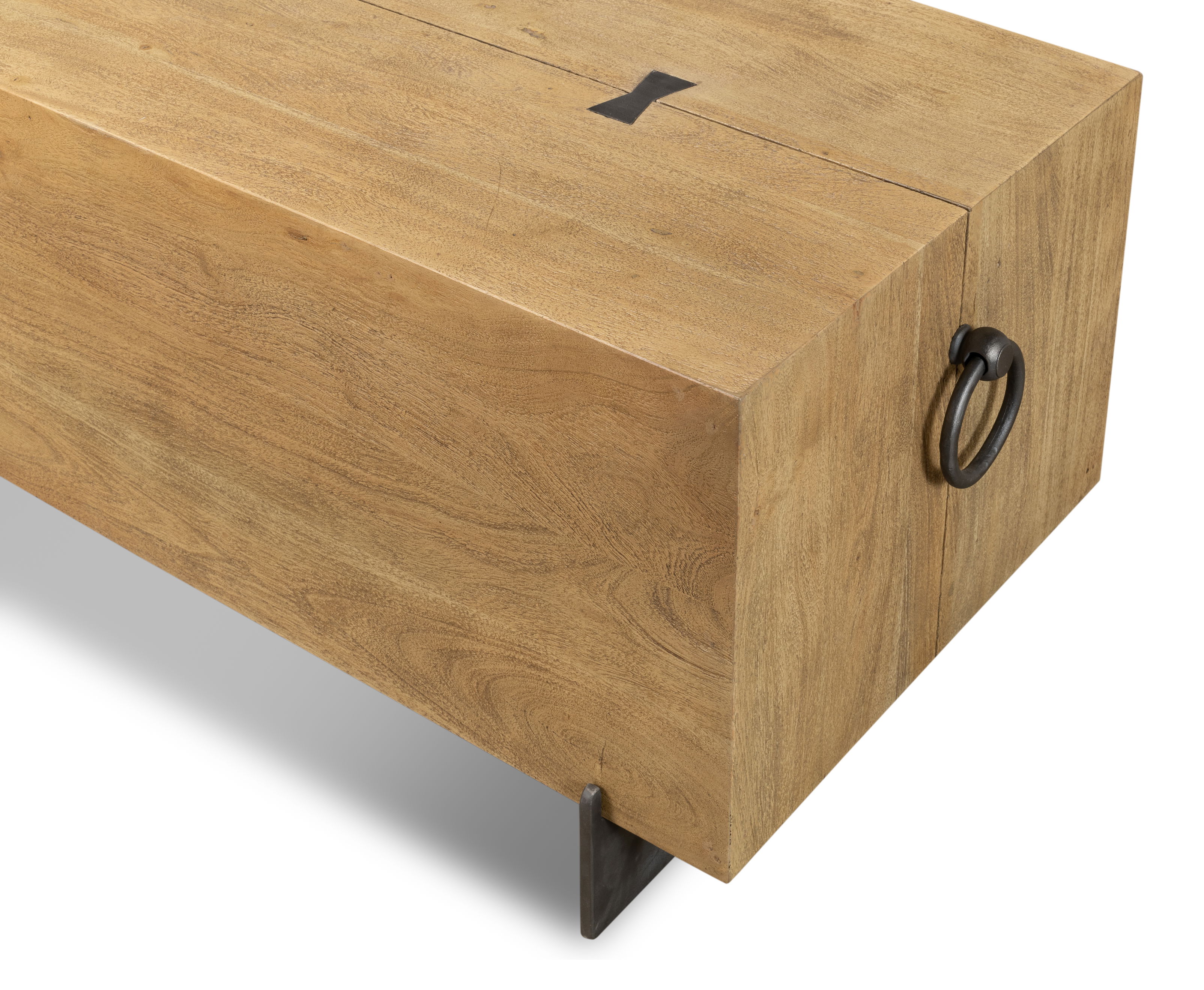 Stuben Bench, Seating by Sarreid, 80" length x 21" width x 18" height View 6