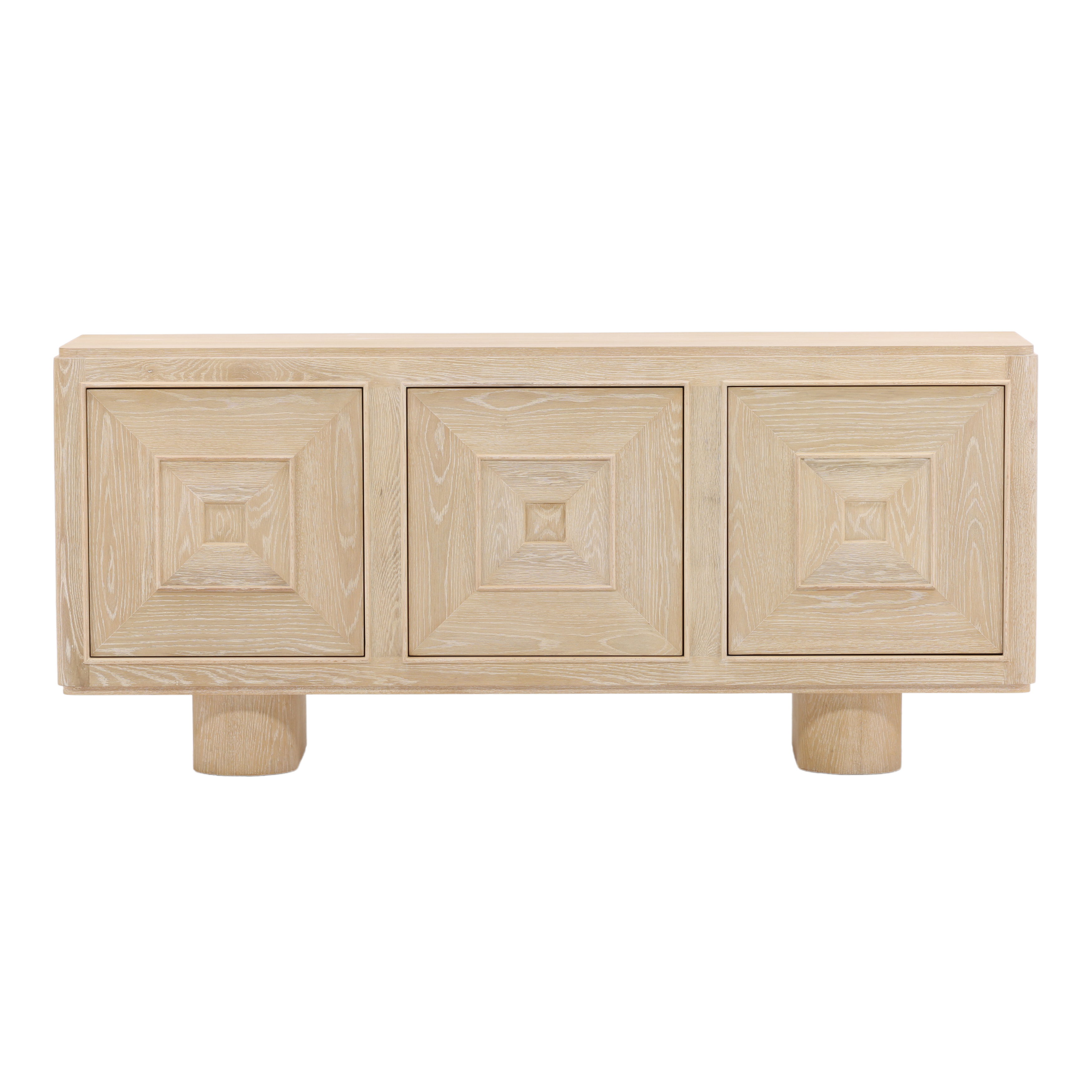 Williams Sideboard Light Natural, Sideboards & Buffet by Dovetail, 72.8" width x 32.5" height x 17.9" depth View 2