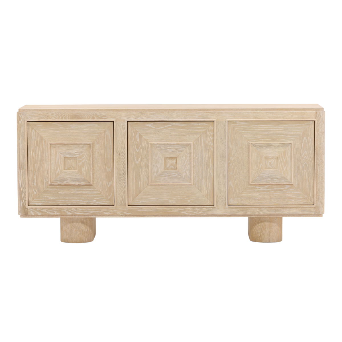 Williams Sideboard Light Natural, Sideboards & Buffet by Dovetail, 72.8" width x 32.5" height x 17.9" depth View 2