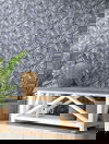 Oahu Fronds Blue Peel & Stick Wallpaper thumbnail 1