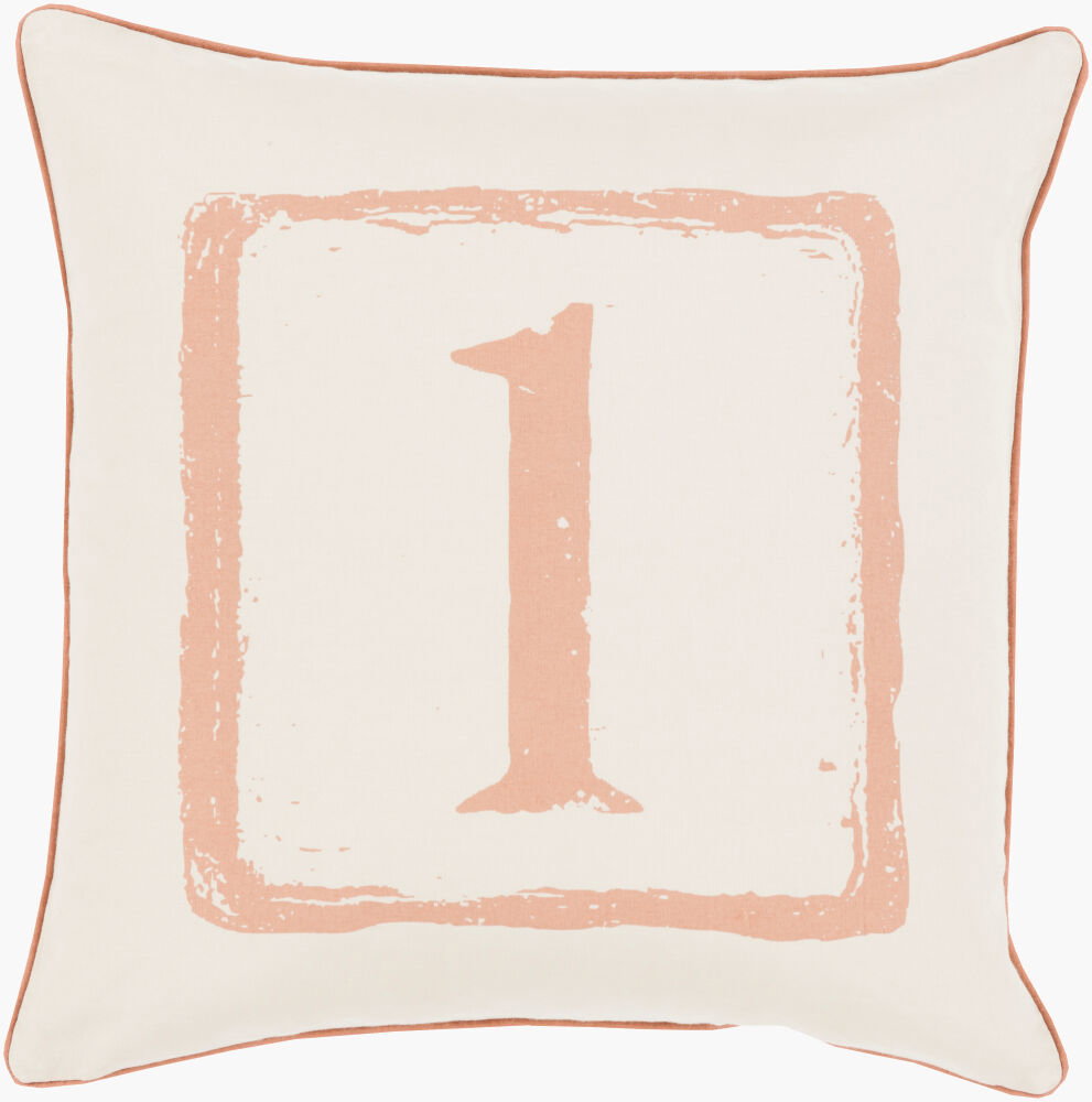 Big Kid Blocks Accent Pillow, Decorative Pillow by Surya, 18" length x 18" width