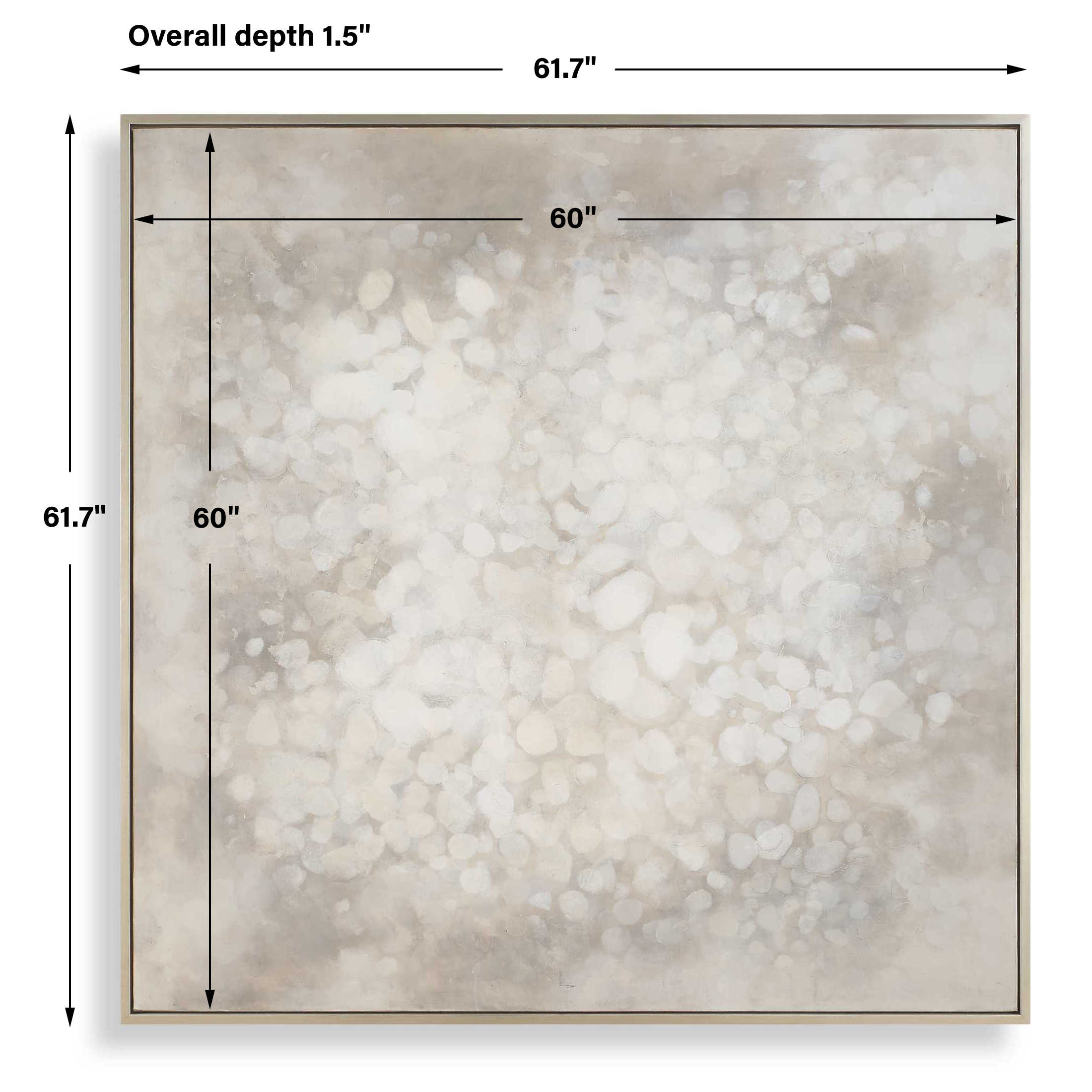 Out Of Focus Framed Abstract Art, Painting by Uttermost, 61.7" width x 61.7" height x 1.5" depth View 3