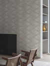 Dancing Leaves Neutral Wallpaper, by York Wall, 27' length x 2'3" width x 0.02" depth thumbnail 2