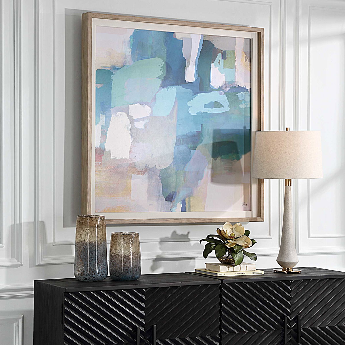 Continue On Abstract Framed Print, Art by Uttermost, 46.5" width x 46.5" height x 3" depth View 4