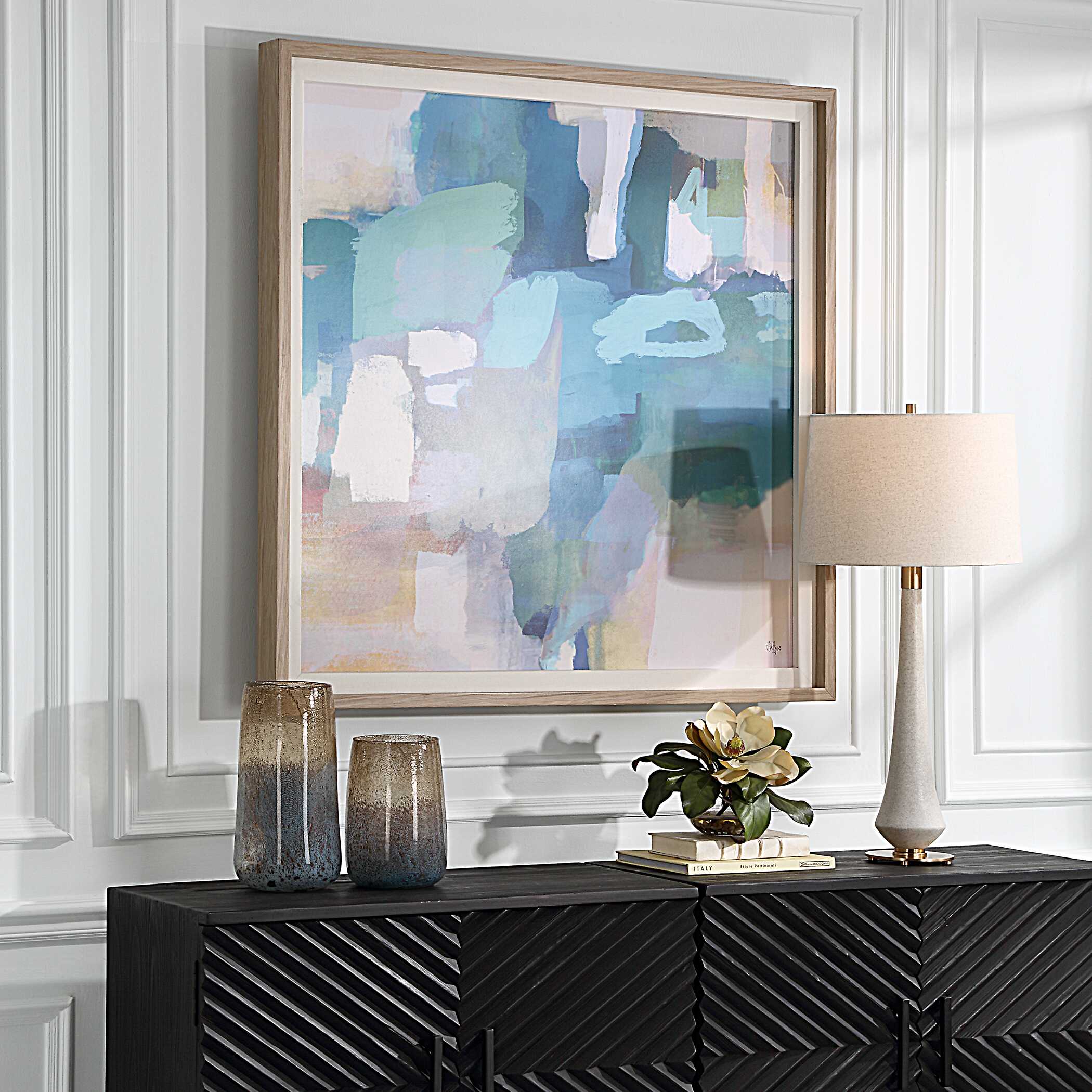 Continue On Abstract Framed Print, Painting by Uttermost, 46.5" width x 46.5" height x 3" depth View 4